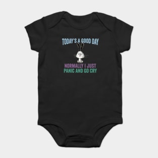 A Good Not a Normal Day funny sarcastic vintage design Baby Bodysuit